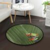 Red Eyed Tree Frog Round Carpet Floor Rug Living Room Bedroom Decor Round Area Rug Carpet