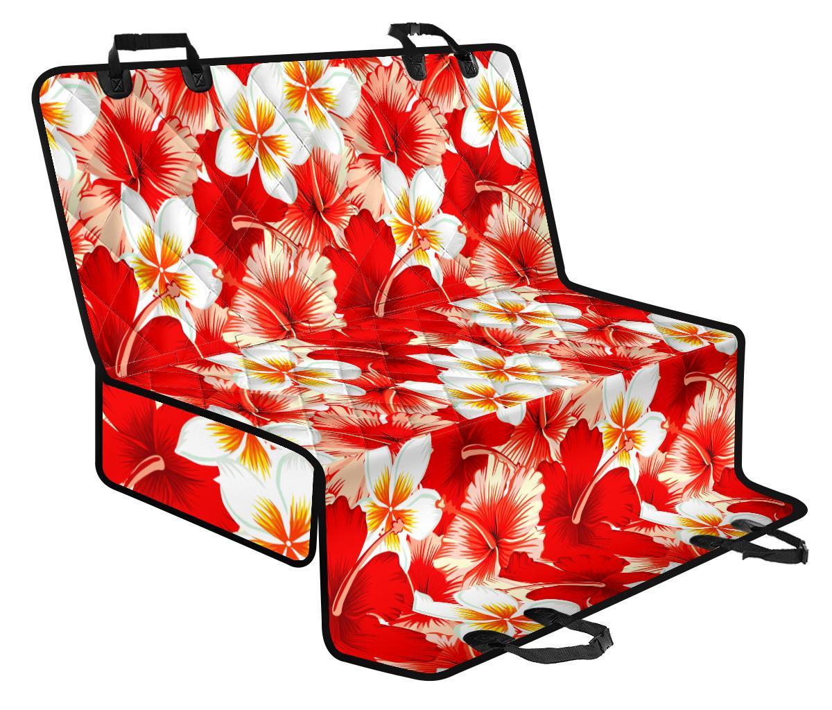 Red Hibiscus Plumeria Pattern Print Pet Car Back Seat Cover - 68601b96a6f9 Red Hibiscus Plumeria Pattern Print Pet Car Back Seat Cover - 68601b96a6f9