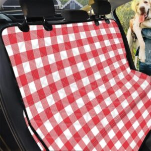 Red Lumberjack Pattern Car Back Seat Cover Dog Car Seat Covers - 6b2e348f06b7