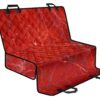 Red Marble Print Pet Car Back Seat Cover - 4064585bbbc6