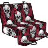 Red Octopus Skull Pattern Print Pet Car Back Seat Cover - 549a911fa9bf