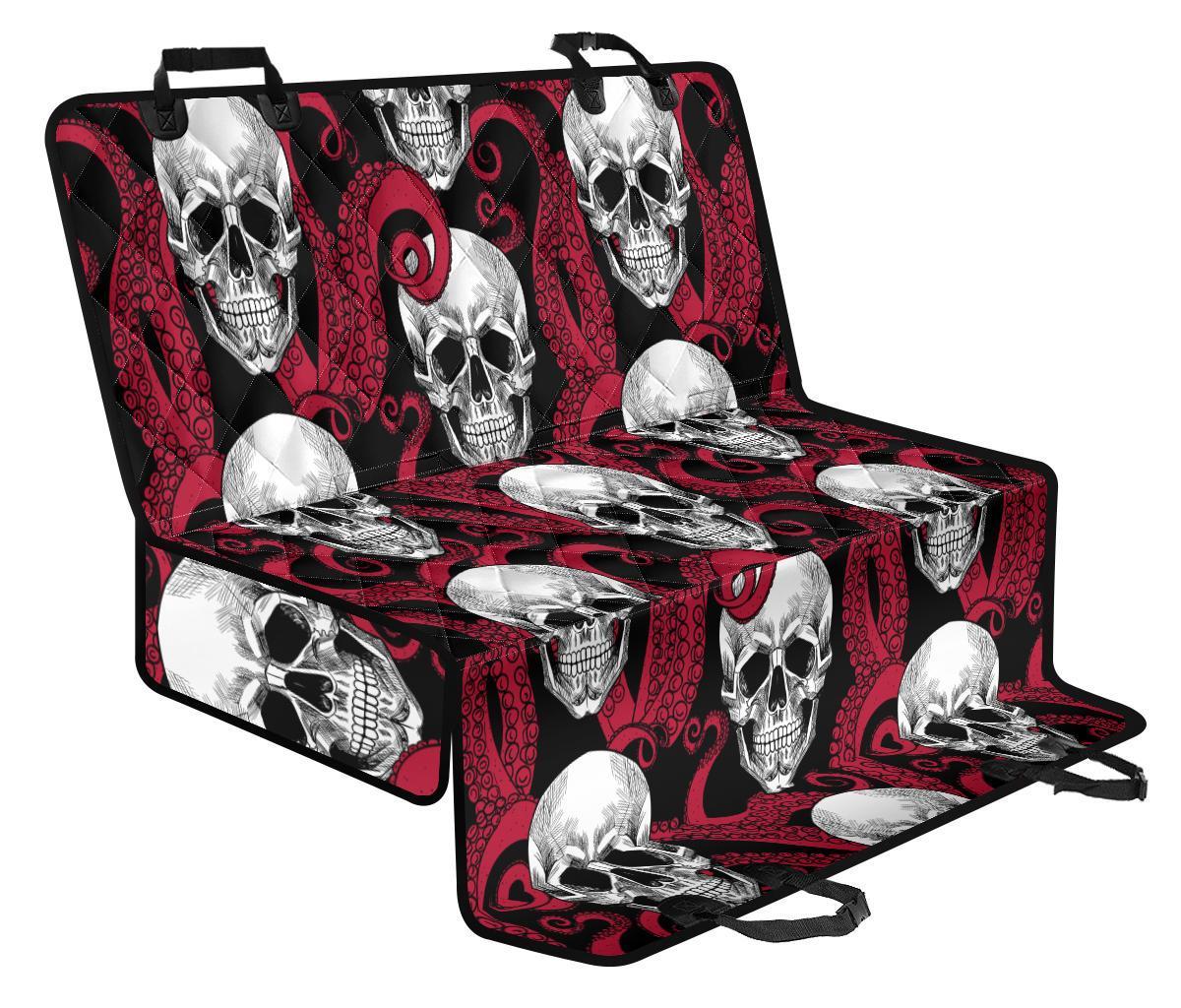 Red Octopus Skull Pattern Print Pet Car Back Seat Cover - 549a911fa9bf Red Octopus Skull Pattern Print Pet Car Back Seat Cover - 549a911fa9bf