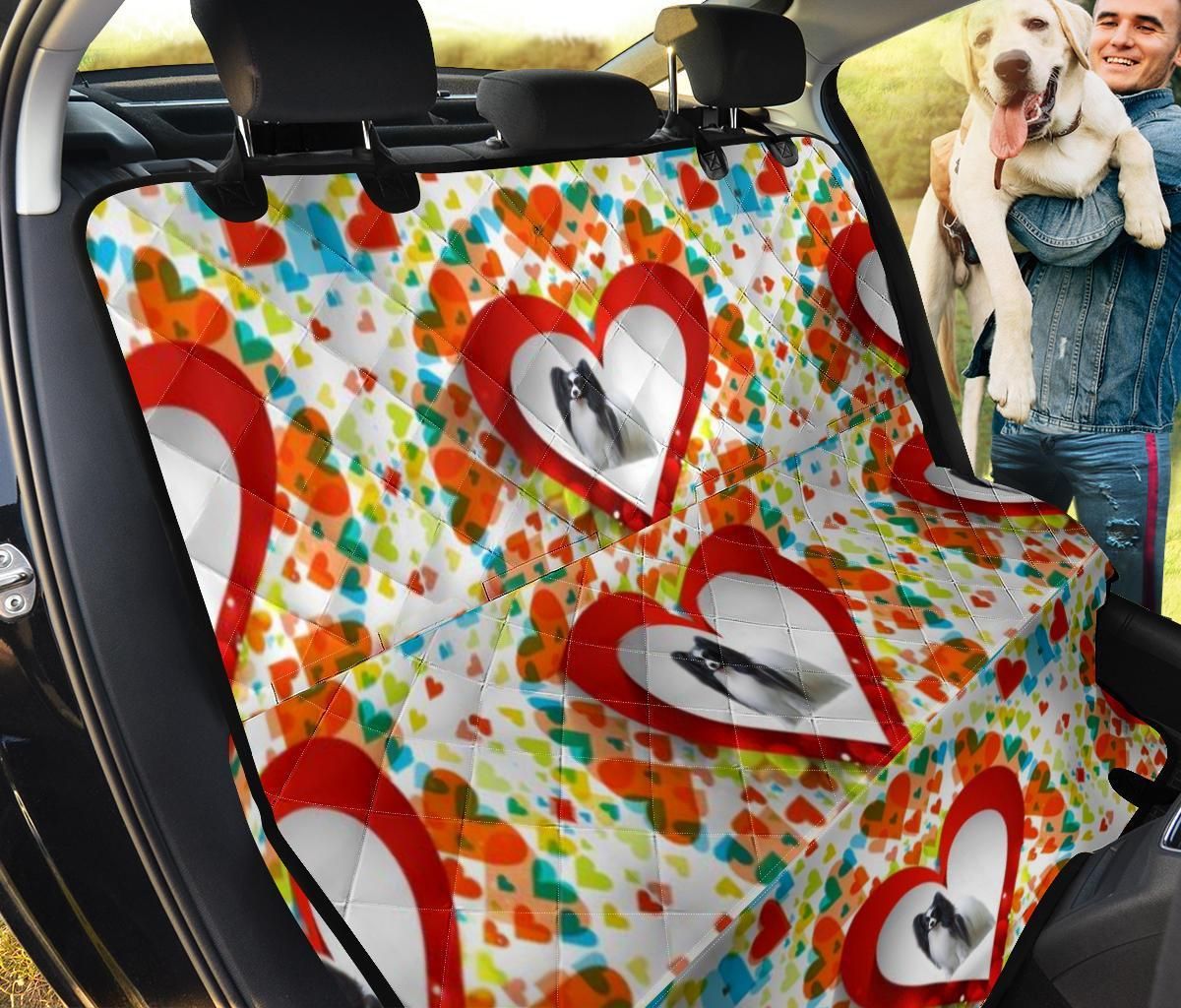 Red Papillon Background Car Back Seat Cover Dog Car Seat Covers - 45849a1a6dc5 Red Papillon Background Car Back Seat Cover Dog Car Seat Covers - 45849a1a6dc5