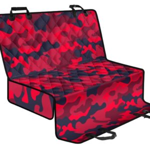 Red Pink And Black Camouflage Print Pet Car Back Seat Cover - c8d64f5f74a9
