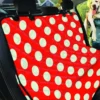 Red Polka Dot Pattern Car Back Seat Cover Dog Car Seat Covers - 79668e0d4d4d
