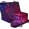 Red Purple Nebula Galaxy Space Print Pet Car Back Seat Cover - 141f5791d757