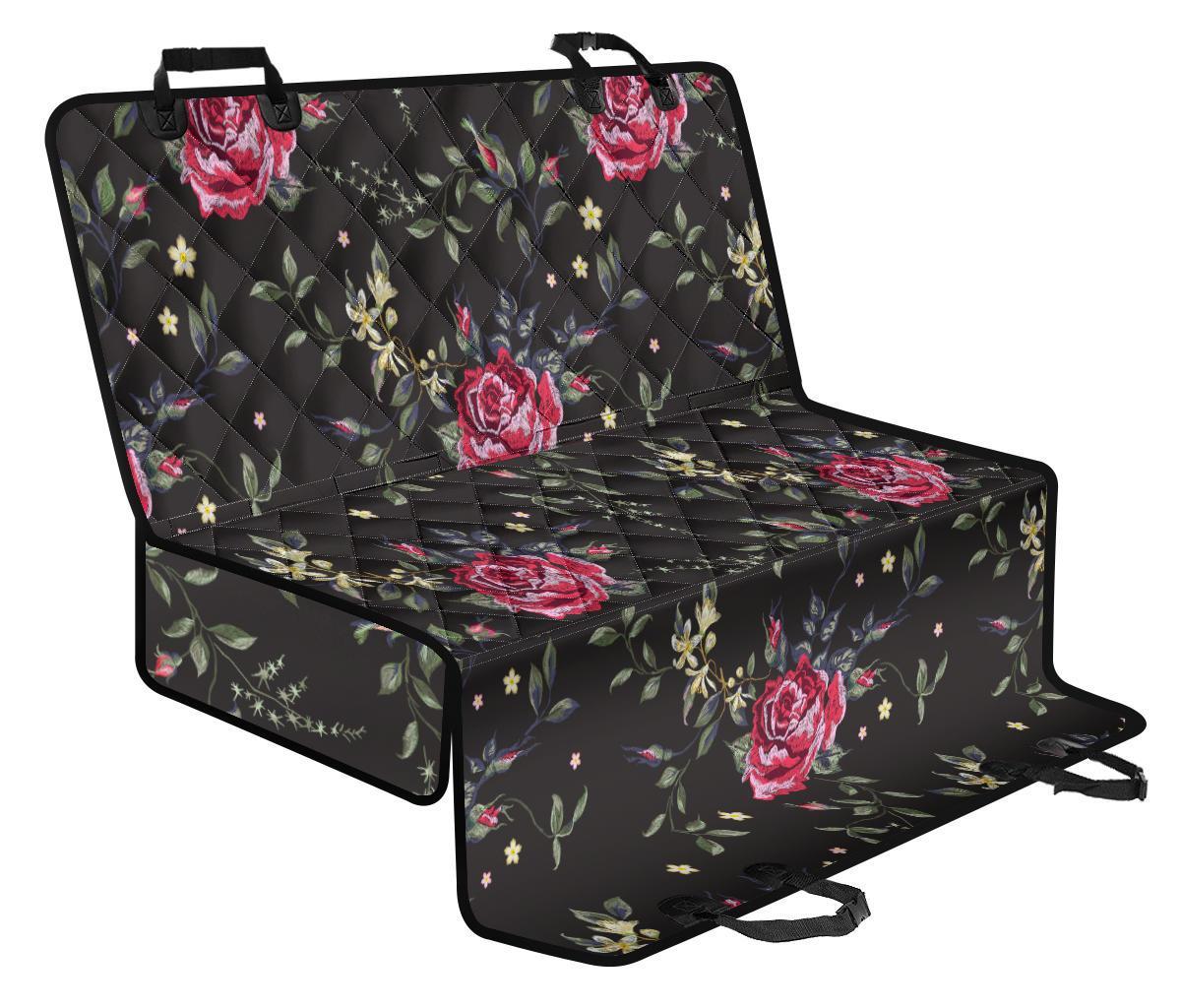 Red Rose Floral Pattern Print Pet Car Back Seat Cover - 646886d714af Red Rose Floral Pattern Print Pet Car Back Seat Cover - 646886d714af