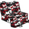 Red Snow Camouflage Print Pet Car Back Seat Cover - 63a8c0c76cf5
