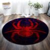 Red Spider Round Carpet Floor Rug Living Room Bedroom Decor Round Area Rug Carpet