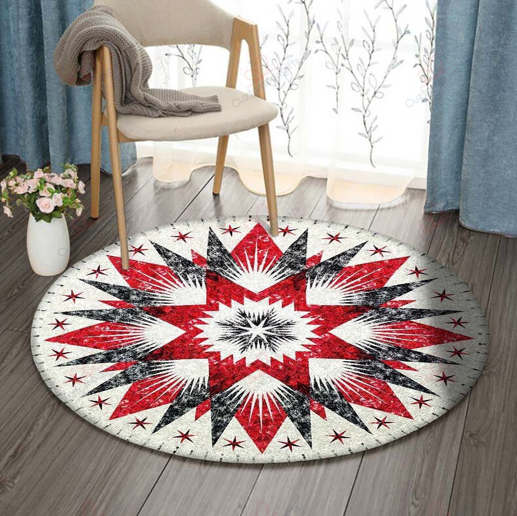 Red Star Round Carpet Floor Rug Living Room Bedroom Decor Round Area Rug Carpet Red Star Round Carpet Floor Rug Living Room Bedroom Decor Round Area Rug Carpet