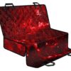 Red Stardust Universe Galaxy Space Print Pet Car Back Seat Cover - c7da628a4a32