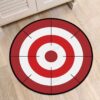 Red Target Dart Round Carpet Floor Rug Living Room Bedroom Decor Round Area Rug Carpet