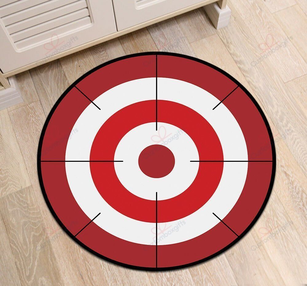 Red Target Dart Round Carpet Floor Rug Living Room Bedroom Decor Round Area Rug Carpet Red Target Dart Round Carpet Floor Rug Living Room Bedroom Decor Round Area Rug Carpet