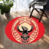 Red Thunderbird Native American Round Carpet Floor Rug Living Room Bedroom Decor Round Area Rug Carpet