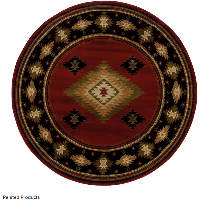 Red Traditional Round Carpet Floor Rug Living Room Bedroom Decor Round Area Rug Carpet Red Traditional Round Carpet Floor Rug Living Room Bedroom Decor Round Area Rug Carpet
