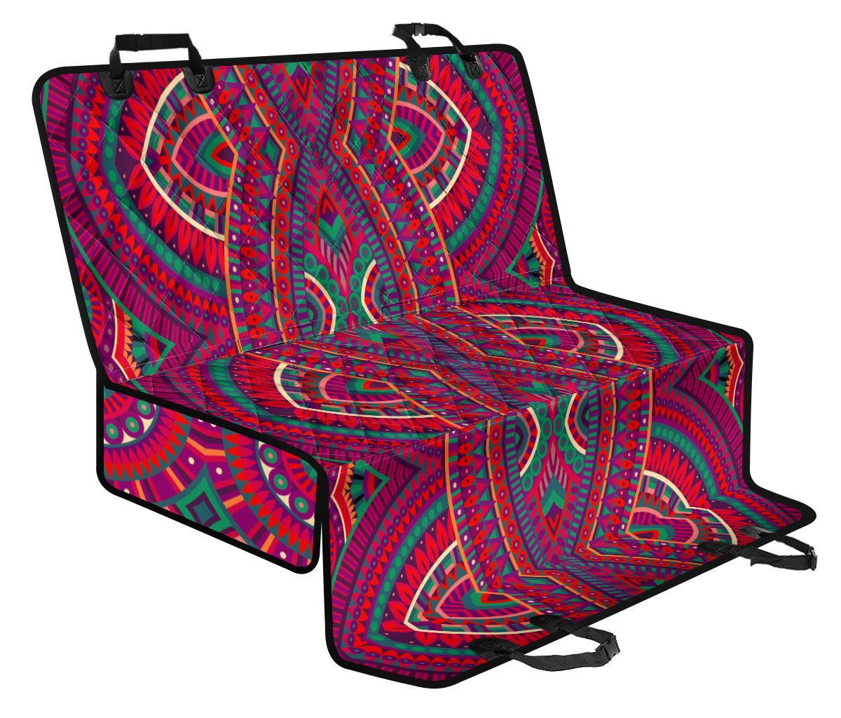 Red Tribal Ethnic Mandala Print Pet Car Back Seat Cover - f771ea71ba90 Red Tribal Ethnic Mandala Print Pet Car Back Seat Cover - f771ea71ba90