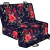 Red Violet Roses Floral Pattern Print Pet Car Back Seat Cover - 88ab6fdf28ad