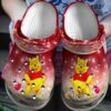 Red Winnie The Pooh Cartoon Movie Crocs Clog Clog Shoes