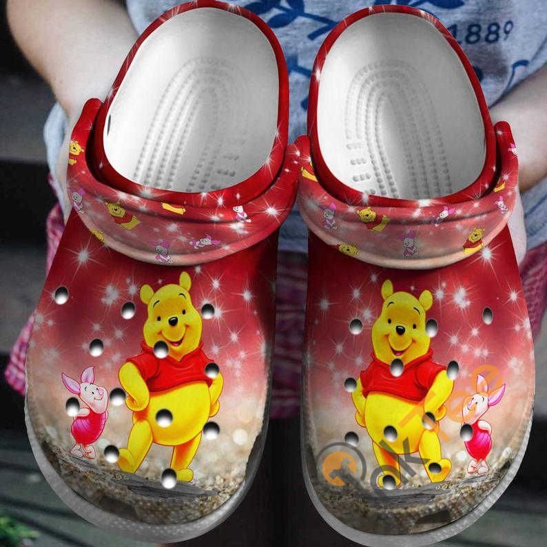 Red Winnie The Pooh Cartoon Movie Crocs Clog Clog Shoes Red Winnie The Pooh Cartoon Movie Crocs Clog Clog Shoes