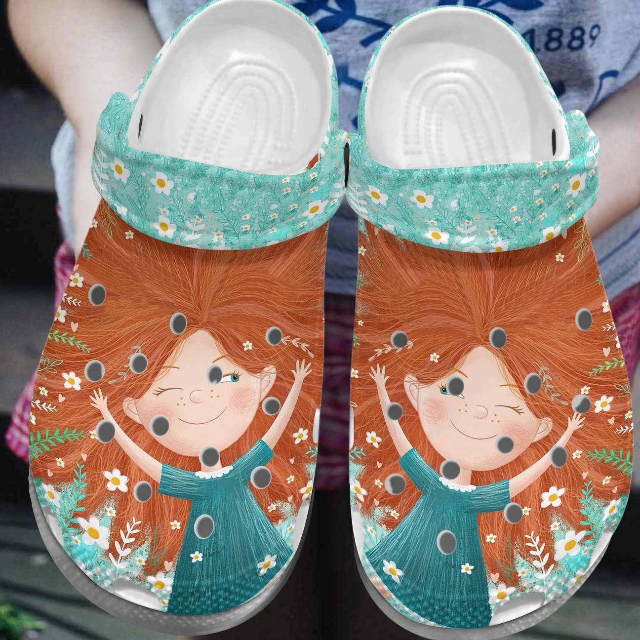 Redhead Personalized Clog Custom Crocs Comfortablefashion Style Comfortable For Women Men Kid Print 3D Flowers Redhead Personalized Clog Custom Crocs Comfortablefashion Style Comfortable For Women Men Kid Print 3D Flowers
