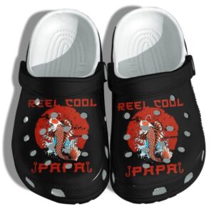 Reel Cool PaPa Shoes Crocs Clog – Fishing Lover Crocs Clog Shoes Gifts For Men Fathers Day