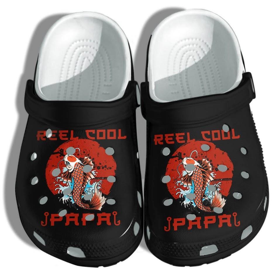 Reel Cool PaPa Shoes Crocs Clog – Fishing Lover Crocs Clog Shoes Gifts For Men Fathers Day Reel Cool PaPa Shoes Crocs Clog – Fishing Lover Crocs Clog Shoes Gifts For Men Fathers Day