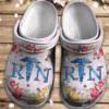 Registered Nurse Flowers Crocs Clog Shoes – Rn Crocbland Clog Birthday Gift For Woman Girl Daughter Girlfriend