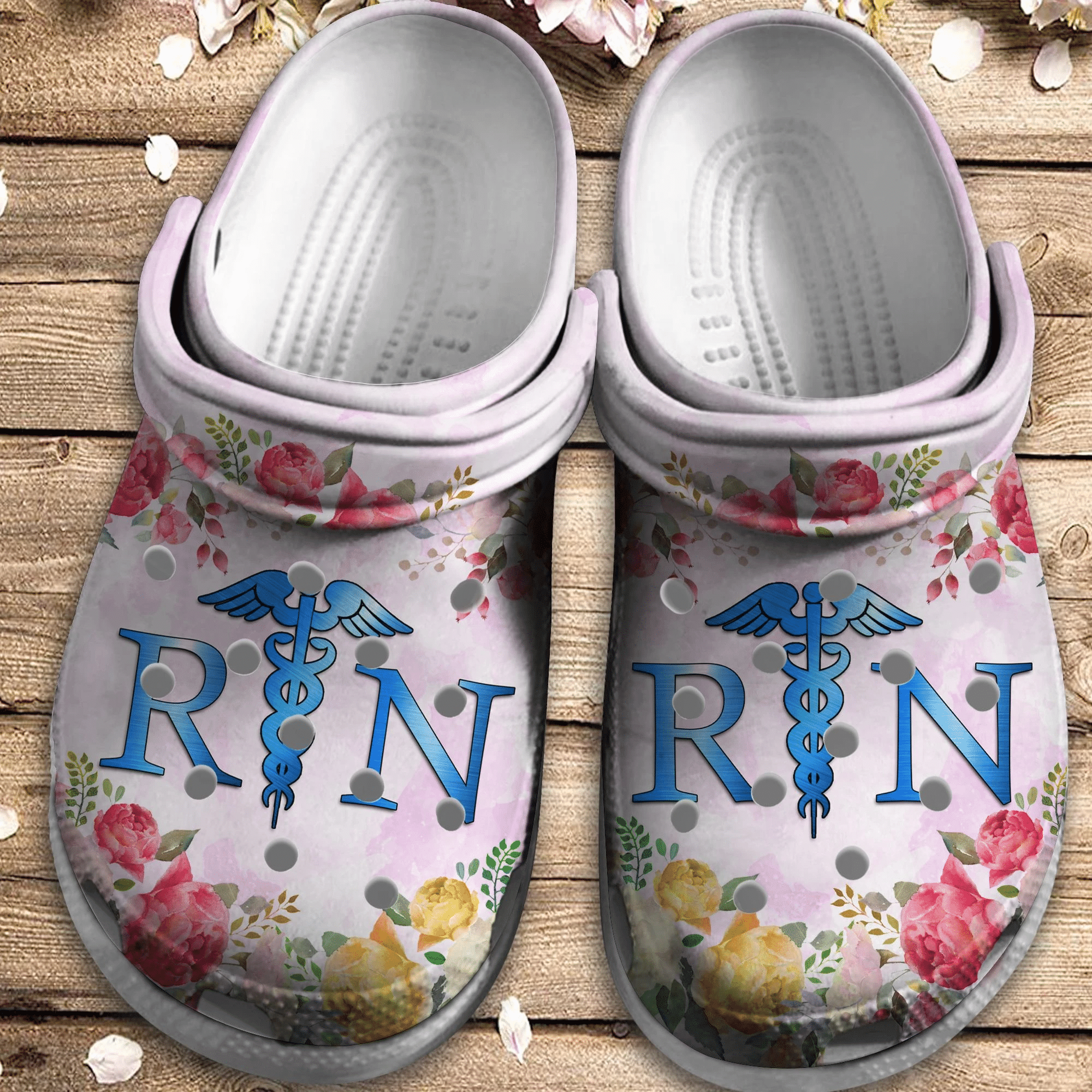 Registered Nurse Flowers Crocs Clog Shoes – Rn Crocbland Clog Birthday Gift For Woman Girl Daughter Girlfriend Registered Nurse Flowers Crocs Clog Shoes – Rn Crocbland Clog Birthday Gift For Woman Girl Daughter Girlfriend