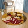 Rejoice Round Carpet Floor Rug Living Room Bedroom Decor Round Area Rug Carpet