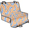 Retro Blue Banana Pattern Print Pet Car Back Seat Cover - e69cba9b8162