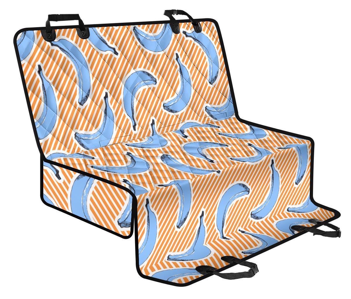 Retro Blue Banana Pattern Print Pet Car Back Seat Cover - e69cba9b8162 Retro Blue Banana Pattern Print Pet Car Back Seat Cover - e69cba9b8162