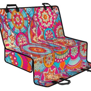 Retro Bohemian Mandala Pattern Print Pet Car Back Seat Cover - 6d7fc12b7b6a