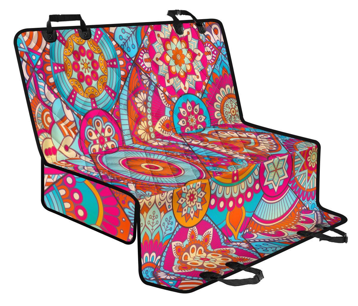 Retro Bohemian Mandala Pattern Print Pet Car Back Seat Cover - 6d7fc12b7b6a Retro Bohemian Mandala Pattern Print Pet Car Back Seat Cover - 6d7fc12b7b6a