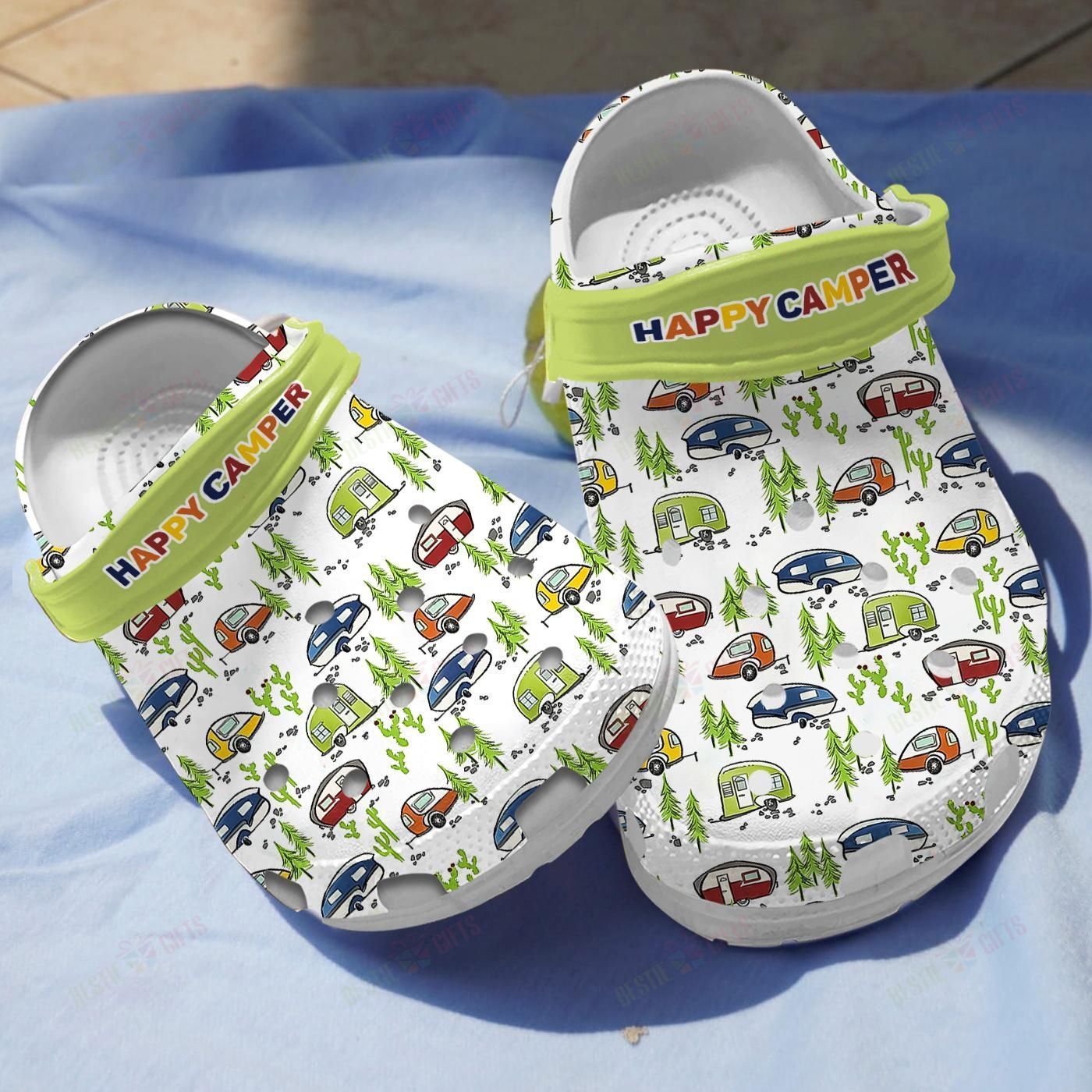 Retro Camping Crocs Clog Classic Clogs Shoes Retro Camping Crocs Clog Classic Clogs Shoes