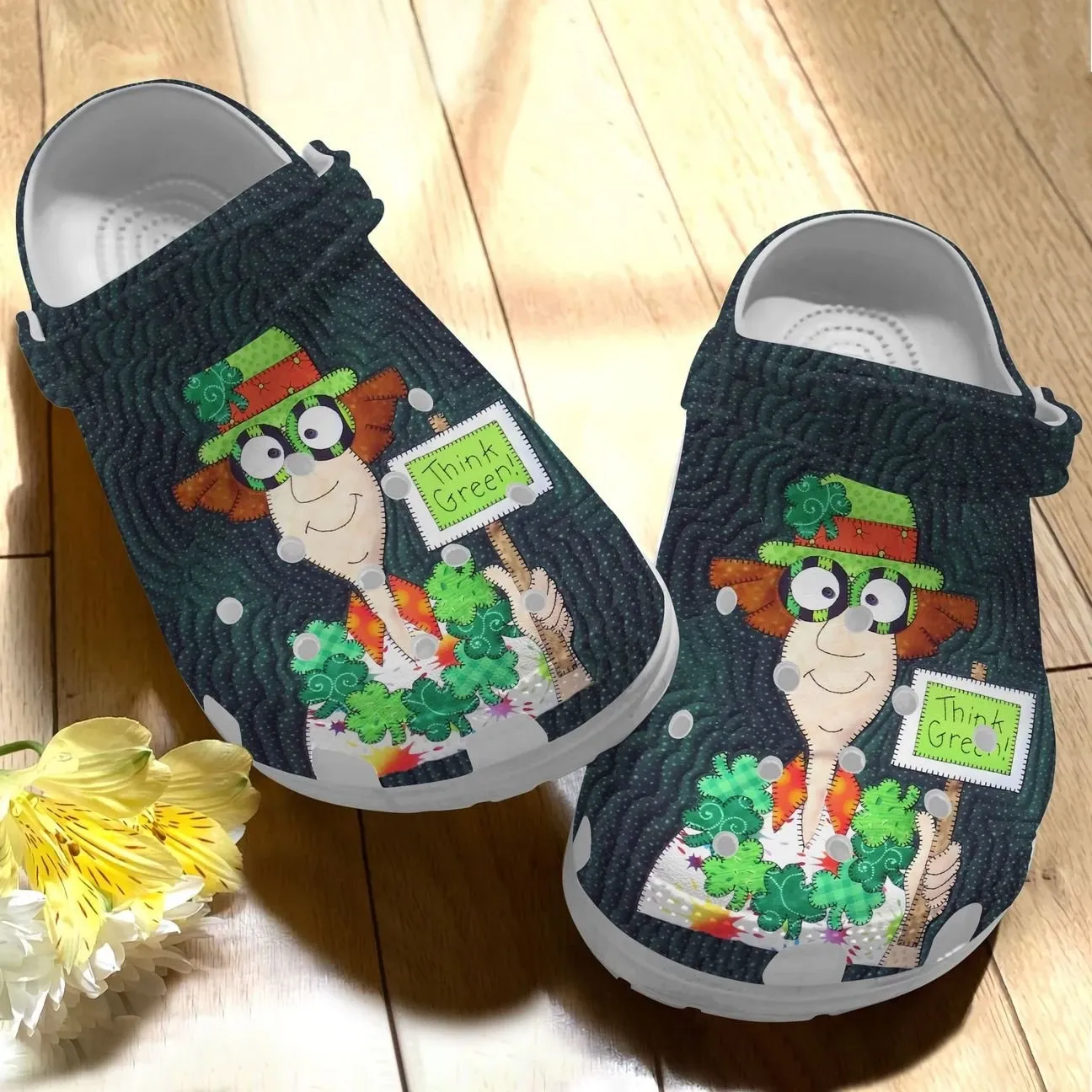 Rirish Personalize Clog Custom Crocs Fashionstyle Comfortable For Women Men Kid Print 3D Whitesole Think Green Rirish Personalize Clog Custom Crocs Fashionstyle Comfortable For Women Men Kid Print 3D Whitesole Think Green
