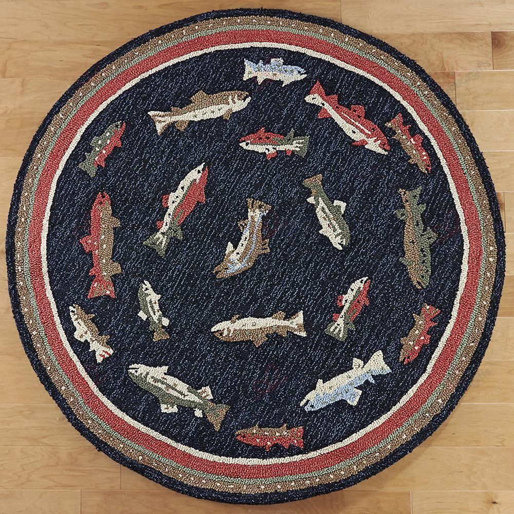 River Fish Round Carpet Floor Rug Living Room Bedroom Decor Round Area Rug Carpet River Fish Round Carpet Floor Rug Living Room Bedroom Decor Round Area Rug Carpet