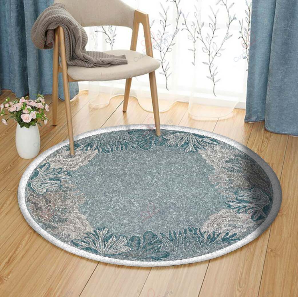 Riviera Reef Round Carpet Floor Rug Living Room Bedroom Decor Round Area Rug Carpet Riviera Reef Round Carpet Floor Rug Living Room Bedroom Decor Round Area Rug Carpet