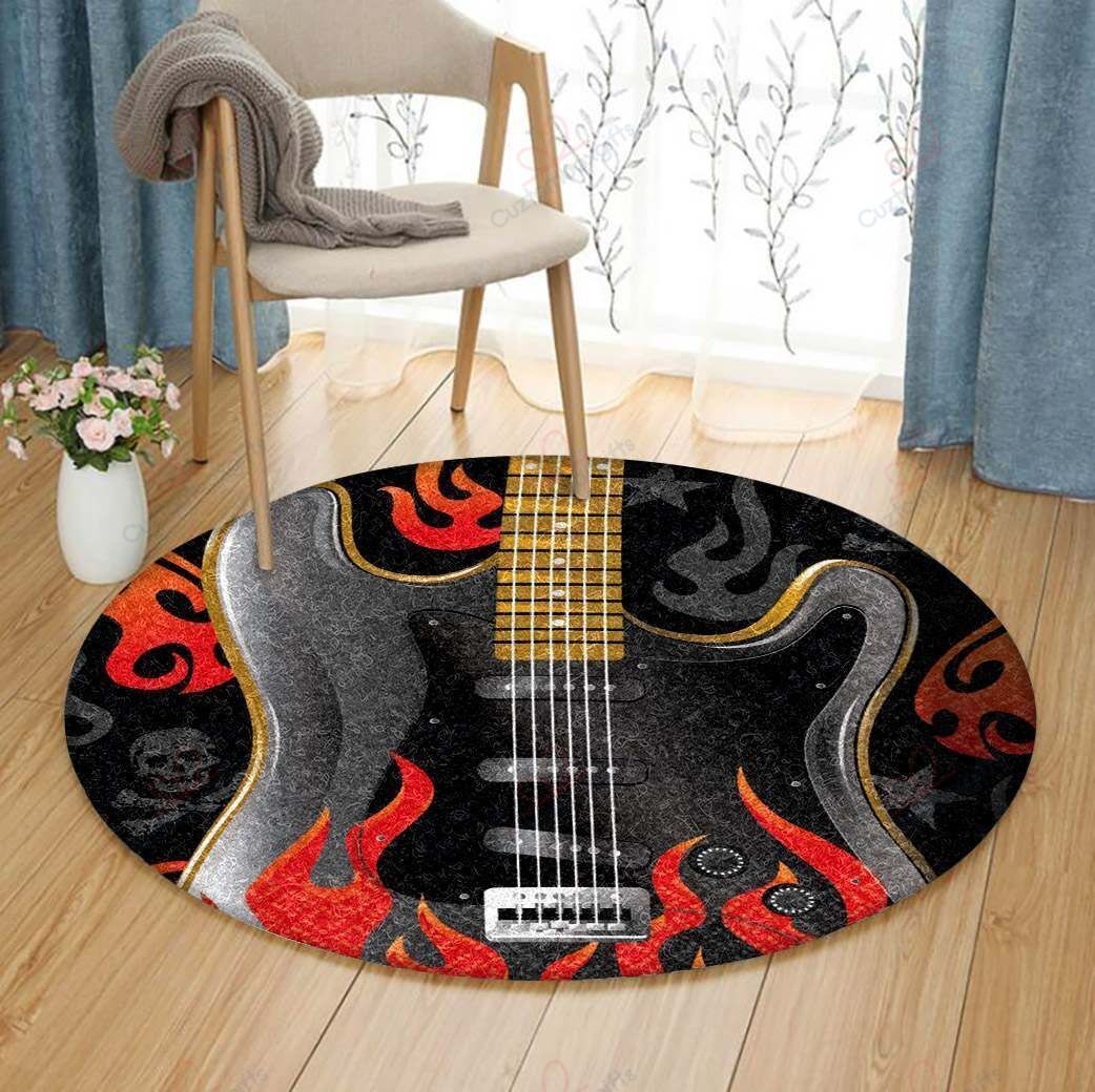 Rock Roll Round Carpet Floor Rug Living Room Bedroom Decor Round Area Rug Carpet Rock Roll Round Carpet Floor Rug Living Room Bedroom Decor Round Area Rug Carpet