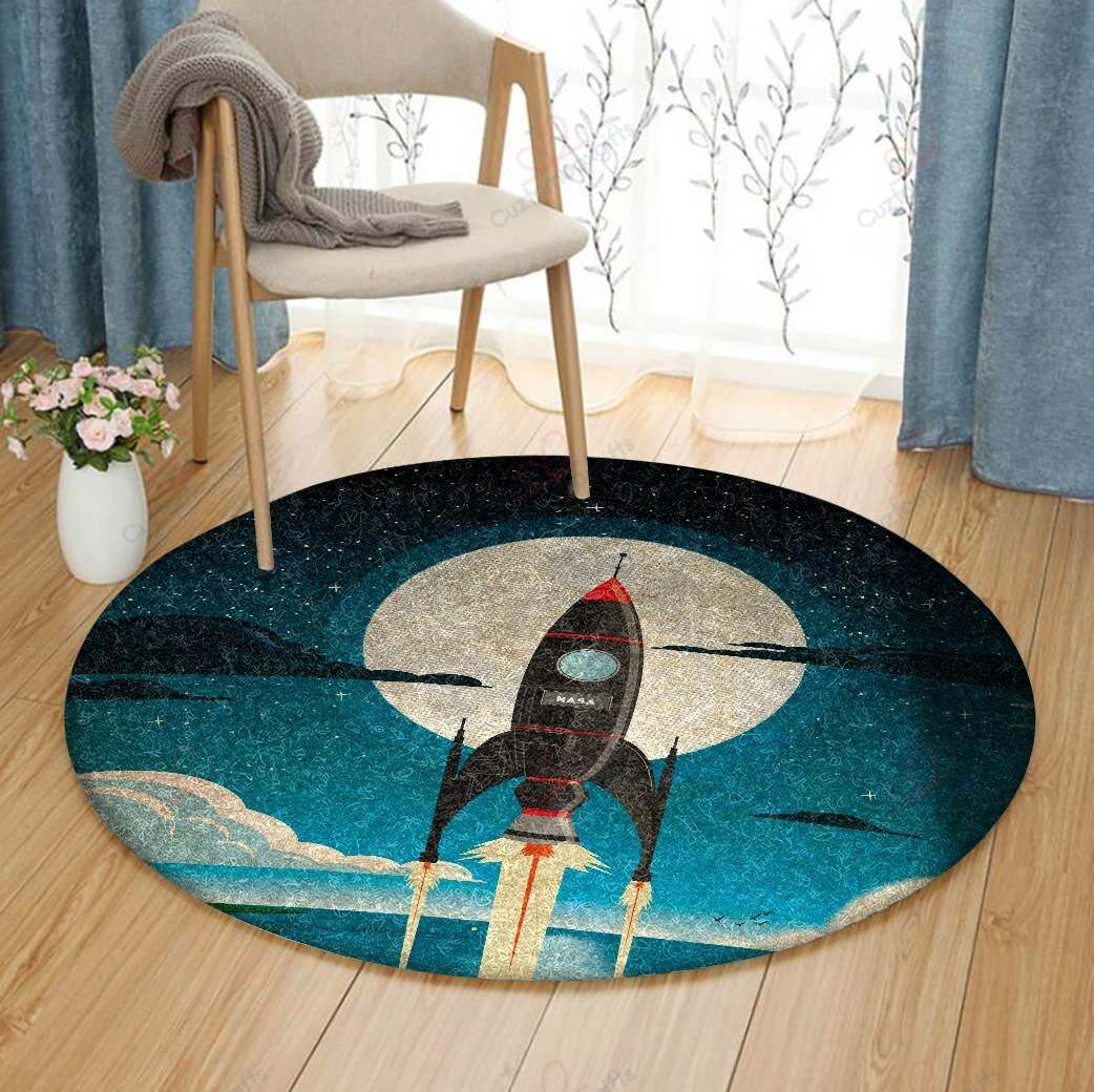 Rocket Round Carpet Floor Rug Living Room Bedroom Decor Round Area Rug Carpet Rocket Round Carpet Floor Rug Living Room Bedroom Decor Round Area Rug Carpet