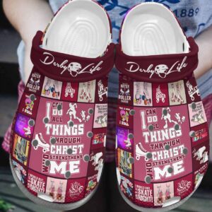 Roller Derby Personalized Clog Custom Crocs Comfortablefashion Style Comfortable For Women Men Kid Print 3D Derby Life