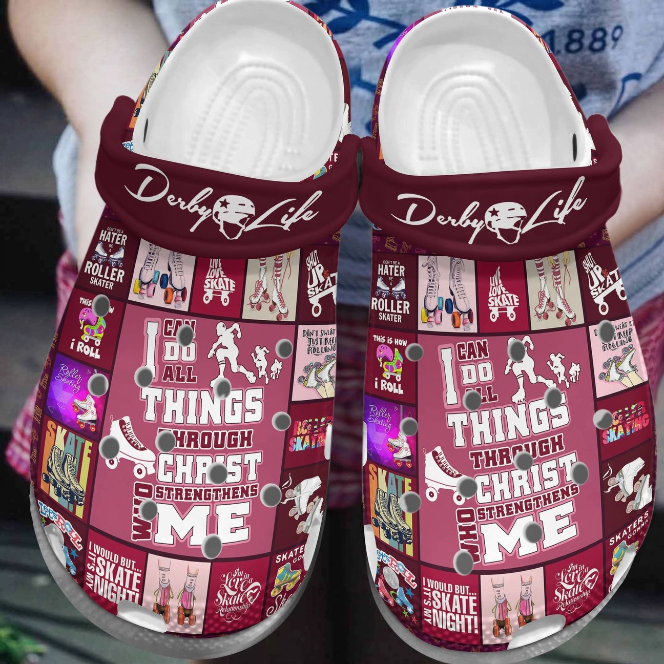 Roller Derby Personalized Clog Custom Crocs Comfortablefashion Style Comfortable For Women Men Kid Print 3D Derby Life Roller Derby Personalized Clog Custom Crocs Comfortablefashion Style Comfortable For Women Men Kid Print 3D Derby Life