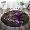 Roller Skates Painting Round Carpet Floor Rug Living Room Bedroom Decor Round Area Rug Carpet