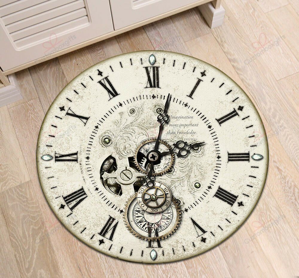 Rome Clock Round Carpet Floor Rug Living Room Bedroom Decor Round Area Rug Carpet Rome Clock Round Carpet Floor Rug Living Room Bedroom Decor Round Area Rug Carpet