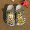 Rooster Fragments Sku 2063 Crocs Crocband Clog Comfortable For Mens Womens Classic Clog Water Shoes