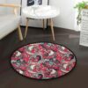 Rooster Snake Round Carpet Floor Rug Living Room Bedroom Decor Round Area Rug Carpet