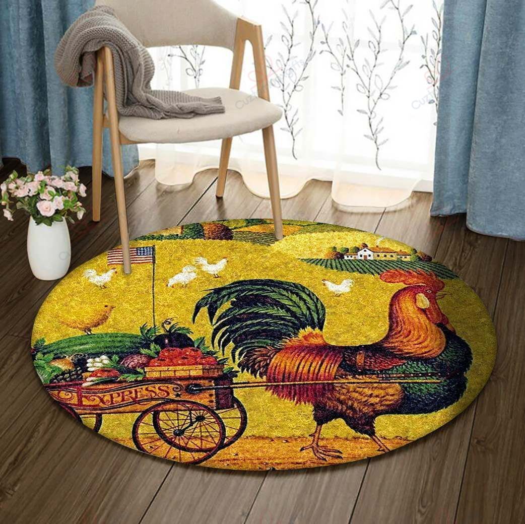 Roosterbl Round Carpet Floor Rug Living Room Bedroom Decor Round Area Rug Carpet Roosterbl Round Carpet Floor Rug Living Room Bedroom Decor Round Area Rug Carpet
