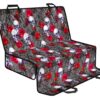 Rose Branch Skull Pattern Print Pet Car Back Seat Cover - d3c18adefa6c