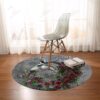 Rose Dreamcatcher Round Carpet Floor Rug Living Room Bedroom Decor Round Area Rug Carpet