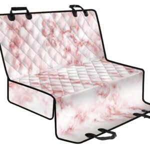 Rose Pink Marble Print Pet Car Back Seat Cover - 21731e3087e9