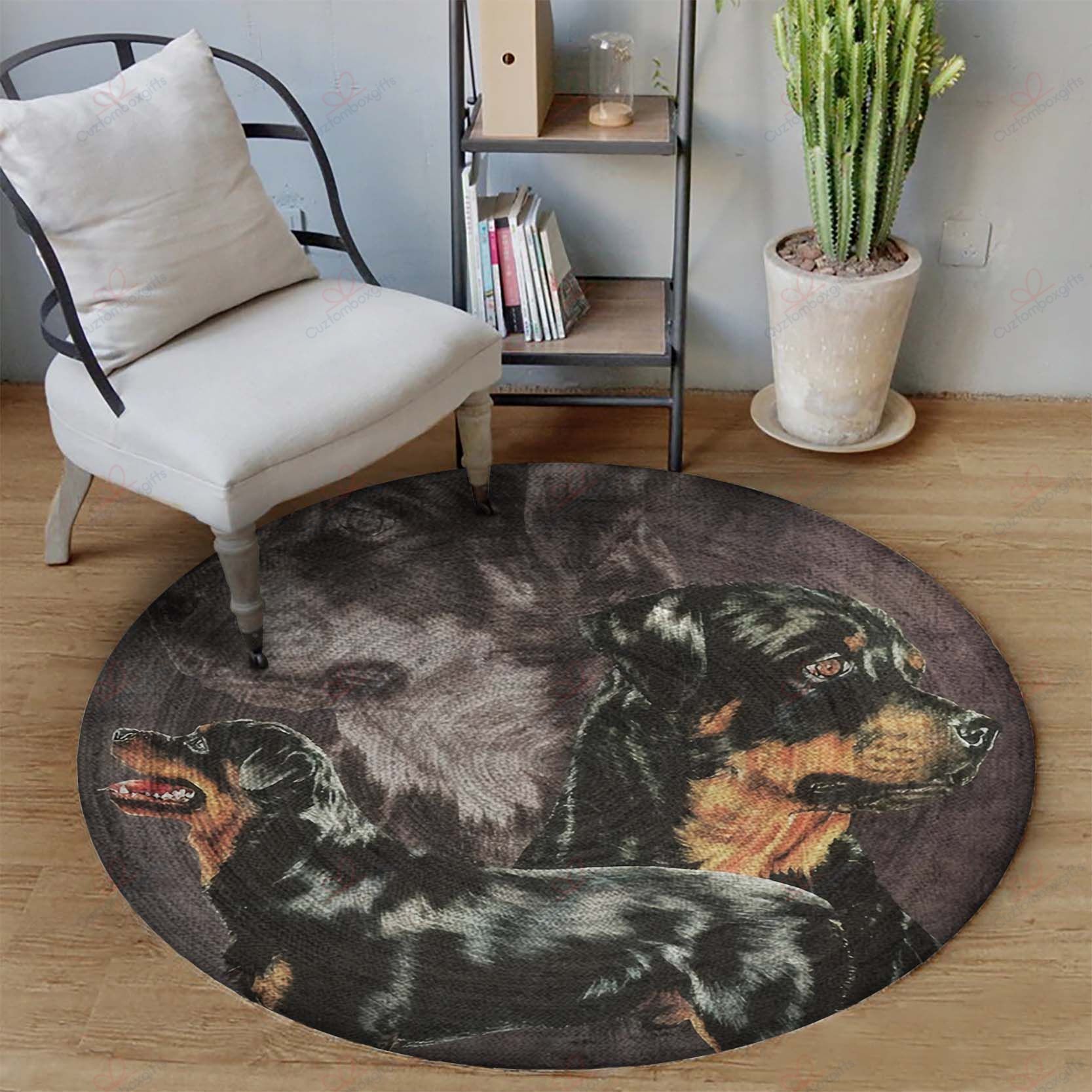Rottweiler Round Carpet Floor Rug Living Room Bedroom Decor Round Area Rug Carpet Rottweiler Round Carpet Floor Rug Living Room Bedroom Decor Round Area Rug Carpet